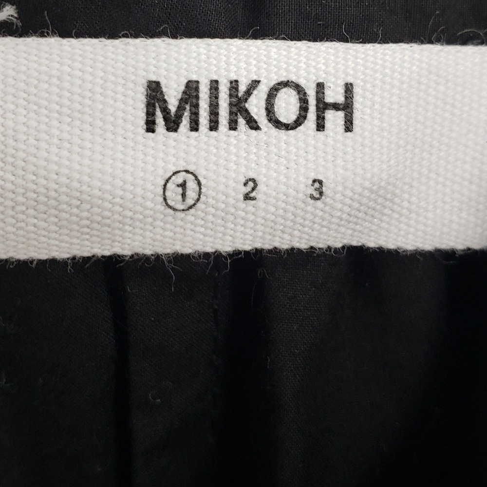MIKOH Hawea Maxi Dress Oversized Kaftan Size 1 Black Long Sleeve Minimalist Boho - Picture 4 of 10